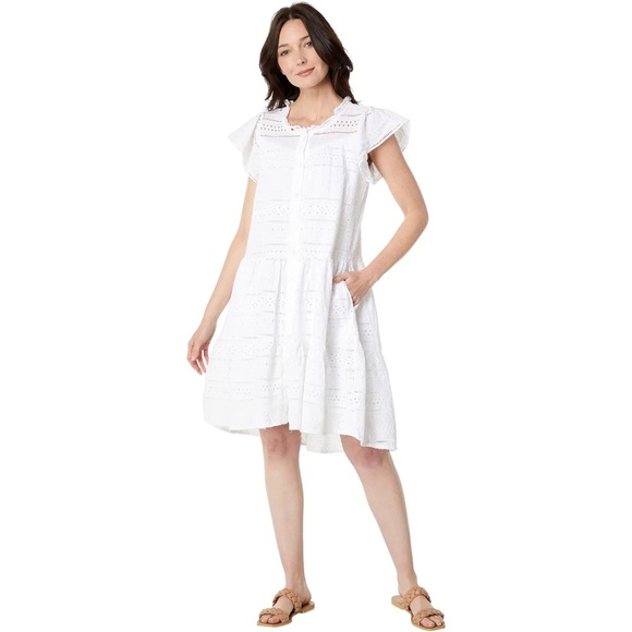 Dylan Bohème Embroidered Eyelet Dress XL - Picture 1 of 8